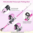 Milerong Kids Fishing Rod, Kids Fishing Pole Portable Telescopic Fishing Rod and Reel Combo Kit for Boys, Girls, Youth - with Spincast Fishing Reel, Fishing Tackles, Fishing Lures, Fishing Lines by TinyTreasures Baby Boutique