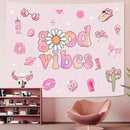 Lunerfex Y2K Tapestry Pink Wall Tapestry, Cute Tapestries for Bedroom Funny Tapestries Wall Hanging for Bedroom Living Room Decor Pink-1 44"x60" by CozyNest Decor