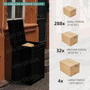 55 Gallon Outdoor Storage Box, Waterproof Resin Deck Box for Patio, Pool, and Garden, Lockable Bin for Cushions, Tools, and Accessories, UV-Resistant, Black by GreenHaven Gardens