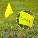Zozen 50Pack Yellow Marking Flags, Writable/15x4x5 Inch, Yard Flags for Lawn & Irrigation & Landscape & Sprinkler & Survey & Dog Training. by GreenHaven Gardens