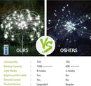 8 Pack Outdoor Solar Garden Lights, Firework Lights Solar Powered 8 Modes, Solar Landscape Lamp Outside Decor with Remote Control,120 LED Waterproof DIY String Lights for Yard Pathway Decoration by CozyNest Decor