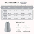 JELLYMONI Baby Sleep Sack TOG 2.5, 18-24 Months Winter Baby Wearable Blanket, 100% Cotton Infant Sleeping Sack 2-Way Zipper Warm Quilted Sleepsack by TinyTreasures Baby Boutique
