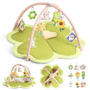Baby Play Mat Activity Gym for Babies and Toddlers, Four-Leaf Clover Baby Play Gyms & Playmats for Babies by TinyTreasures Baby Boutique