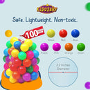 Kids Ball Pit Pop Up Large Tent for Toddlers - Indoor & Outdoor Gift Toys for Infants Girls & Boys, Baby Playpen with Zippered Storage Bag, 100 BallPit Balls Included by TinyTreasures Baby Boutique
