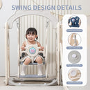 Toddler Outdoor Climber Playset with Basketball for Kids Ages 1 to 3 Years Slide and Swing Set 12 in 1 Playground Indoor Slide for Kids Durable Ecofriendly Plastic Backyard Playset White by TinyTreasures Baby Boutique