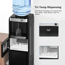 Water Dispenser with Ice Maker Function, Top Loading Hot and Cold Water Cooler for 5 Gallon Bottle - Includes Child Safety Lock - Water Machine for Home, Office, Garage - Black by CozyNest Decor
