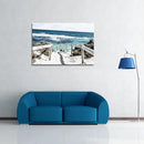 DZL Art S74281 Rottnest Island Beach Seascape Painting Sea Nature Pictures Wall Art Canvas Prints Painting Ready to Hang for Living Room Bedroom Decor Office Wall Decor Home Decoration by CozyNest Decor