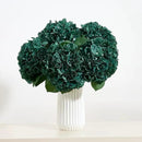8Pcs Emerald Green Fake Flowers Silk Hydrangea Artificial Flowers Bouquets Faux Hydrangea Stems for Home Table Centerpieces Wedding Party Decoration by CozyNest Decor