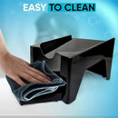 TidyFriend Laundry Detergent Dispenser with Tray & Strap, Laundry Soap Dispenser with Non-Slip Rubber Feet for Washing Room Organization, Easy Pour (Black) by CozyNest Decor