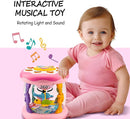 Baby Girl Toys 12 Months, Musical Rotating Light Up Infant Toys Tummy Time for Infant 12-18 Months, Crawling Learning Toys Birthday Gifts for Baby 1 2 3 Years Old by TinyTreasures Baby Boutique