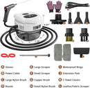 Handheld Steam Cleaner for Home, 2500W High Temperature Pressurized Machine, 1.7L Water Tank, Handle-controlled Steam Output, Portable Cleaning Steamer for Car, Bed Bugs, Furniture, Grout (White) by TinyTreasures Baby Boutique