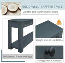 Solid Wood Console Table, Long Sofa Table Entryway Table with 4 Drawers and Bottom Shelf for Hallway Living Room Couch Table,Fully Assembled (63" Navy) by CozyNest Decor