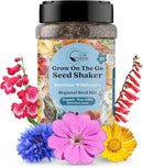 on The Go Regional Wildflower Seed Shaker - Northeast USA Wildflowers - 100% Pure Seed - Organic, Non-GMO - 21 Wildflower Variety Seeds of Annual & Perennial, 2oz by GreenHaven Gardens