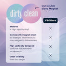 Dirty Clean Dishwasher Magnet - Essential Home Kitchen Gadget with Bold Visibility - Water Resistant & Universal Dishwasher Magnet Clean Dirty Sign for All Dish Washers by TinyTreasures Baby Boutique