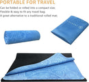 Travel Yoga Mat, Non Slip Exercise Suede Mat with Carry Bag, All-Purpose Fitness Mat with High Density Anti-Tear Surface for Women, Ideal for Pilates Workout (72'' x 24'' x 1.5mm Thick) by TinyTreasures Baby Boutique