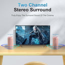 Ortizan Wireless Portable Bluetooth Speaker, IPX7 Waterproof, Dustproof and Rustproof, Powerful 24W Sound, Enhanced Bass, 30 Hour Battery, 360° Party Light, and Stereo Pairing (BT 5.3), Gifts - Pink by TinyTreasures Baby Boutique