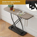 BECHAEO Farmhouse Narrow Console Table for for Living Room, 47.4" Rustic Narrow Entryway Table, Sofa Tables Behind Couch, Industrial Wooden Accent Tables for Hallway Foyer Warm Gray by CozyNest Decor