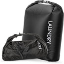 Travel Laundry Bag, Vacuum Compression Dirty Clothes Travel Bag Waterproof Wet Dry Bags Large Capacity Space Saver Bags Reusable Camp Clothes Organizer for Sports College Dorm Laundromat (1 Pcs )Black by TinyTreasures Baby Boutique