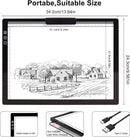 A4 Led Tracing Light Box with Carry Bag Built-in Stand,Ultra-Thin Light Pad Powered by 1500mAh Lithium Battery for Cricut Vinyl, Weeding Tool, Drawing Crafting Box/Board for Tracing, Sketching & HTV by TinyTreasures Baby Boutique