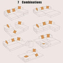 107" Oversized Convertible Sleeper Sofa Bed, Corduroy L Shape Sectional Couch, Folding Sofa Bed with Side Pocket, Modern Cloud Floor Mattress Couch, Modular Sofa for Living Room, Black by CozyNest Decor