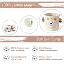 INough Toy Storage Baskets Cute Laundry Basket with Handles Dog Toy Storage Basket Durable Large Cotton Rope Storage Bins Home Organizer Solution for Office, Bedroom, Closet, Toys & Laundry (Lion) by TinyTreasures Baby Boutique