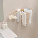 Wall Mounted Clothes Drying Rack Tripod,Foldable Drying Rack,Wall Mounted Drying Rack Clothing,Over The Door Drying Rack for Laundry Bedroom Household Wooden by CozyNest Decor