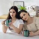 vancasso STARRY Coffee Mugs Set, 16 oz Ceramic Coffee Cups for Americano Hot Tea Iced Coffee Cold Brew Cocoa Milk Stoneware Mugs Set of 6, Dishwasher & Microwave Safe, Green by CozyNest Decor