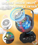 Halloween Bubble Machine - Bubble Maker for Kids with Colorful LED Light, Make Larger Bubbles, USB-C Rechargeable, 600ml Capacity - Bubble Toys Gifts Ages 3+ for Boys, Girls, Outdoor, Birthday, Party by TinyTreasures Baby Boutique