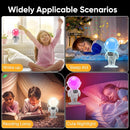 Astronaut Sunrise Alarm Clock for Kids, White Noise Sound Machine with 30 Soothing Sounds, 22 Dimmable Nightlights, Bluetooth Speaker, Dual Digital Alarm Clocks, Wake Up Light for Bedroom, Adults by TinyTreasures Baby Boutique