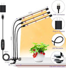 3head Plant Lights for Indoor Growing, Grow Light for Indoor Plants, Full Spectrum Growing Lamps with Clip, Auto ON & Off Timer 3/9/12H, 3 Switch Modes, 10-Level Dimmable Brightness by GreenHaven Gardens