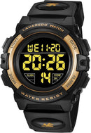 Kids Watch,Boys Watch for 3-15 Year Old Boys,Digital Sport Outdoor Multifunctional Chronograph LED 50 M Waterproof Alarm Calendar Analog Watch for Children with Silicone Band,Kids Gift by TinyTreasures Baby Boutique