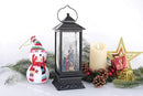 Eldnacele Musical Snow Globe Lantern Lighted Lamp USB Lined in Swirling Glitter Water Lantern Lamp Christmas Nativity Decoration Hurrican Light Timer 12" (Nativity) by CozyNest Decor