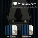 Navy Blue Blackout Pinch Pleated Curtains for Living Room, Aesthetic Bedroom Room Darkening Curtain 132 Inches Long 40" W x 132" L-2 Panels by TinyTreasures Baby Boutique