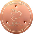 Mellbree Bird Bath Copper Disk, 0.6mm Reinforced 99.99% Pure Copper Cleaning Disk with Triple-Point Support for Physical Safe Clean Water All-Season, Universal Fit for Outdoor Birdbaths, Bowl by GreenHaven Gardens