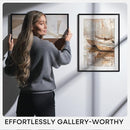 Homeforia A3 Picture Frame Black, High End Metal 11.7 x 16.5 inch Poster Frames with Mat 8.3 x 11.7 for Photo, A3 Size Frames Matted to A4 Print, 11.7x16.5 Wall Hanging Frame, Tempered Glass, Set of 1 by CozyNest Decor
