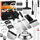 38PCS Flat Top Grill Accessories Set - Must Have for Your Outdoor with Professional Griddle Spatula, Cleaning Kit, Grill Basting Cover - Ideal Griddle Gift for Men Women by GreenHaven Gardens