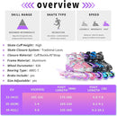 Nattork Blade Roller Skates for Boys with Light Up Wheel, Outdoor & Indoor Illuminating Black Inline Skates for Boys Little Kids Toddler Ages 5-8 4 5 6, Beginners by TinyTreasures Baby Boutique