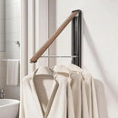 Wall Drying Rack Clothing - Retractable & Foldable Clothes Drying Rack Wall Mounted for Laundry Room Organization | Laundry Room Hanging Rack for Dorm, Closet, Balcony & Indoor/Outdoor Use by CozyNest Decor