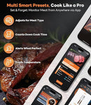 Wireless Meat Thermometer – Stable Bluetooth Smart Probe with ±1.8℉ Accuracy, 0.5s Fast Response & Long-Lasting Battery, IP67 Waterproof, App Controlled for Grill, Oven, Air Fryer by TinyTreasures Baby Boutique