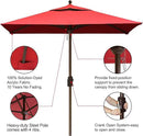 EliteShade USA 10-Year-Non-Fading Sunumbrella 6x6Ft Square Market Umbrella Patio Outdoor Table Umbrella with Ventilation(Logo Red) by GreenHaven Gardens