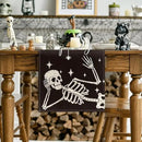 Artoid Mode Spooky Skeleton Spider Bone Halloween Table Runner, Holiday Kitchen Dining Table Decoration for Home Party Decor 13 x 90 Inch by CozyNest Decor