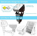 Solar Spotlights Outdoor Waterproof IP65 Landscape Spot Lights with Metal Stake 42ft Cable 3-in-1 Warm White Auto On/Off Dusk to Dawn Flag Pole Uplights for Fence Pathway Trees Garden Yard by GreenHaven Gardens