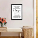 Before You Leave This Home Sign Wall Decor 16x11 Inch I Love You Inspirational Entryway Wood Framed Wall Hang Art (Black) by CozyNest Decor