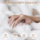 Modern Bean Bag Chair, Large Bean Bag Couch for Adults with Memory Foam Filled, Soft Faux Bunny Fur Lazy Chair for Living Room Bedroom Dorm Apartment, No Assembly Required, White by TinyTreasures Baby Boutique