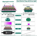 ZYP 2 PCS Seed Starter Kit with Grow Light, 80 Cells Seed Starter Tray for Indoor Planting,Germination Kit for Seed Starting Trays with Humidity Dome and Base by GreenHaven Gardens