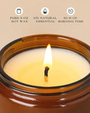 AOOVOO Hello Fall Candles - 9 oz Scented Candles, Aromatherapy Candle, Soy Candle for Home Scented by CozyNest Decor