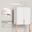 FIMELLO 30" Laundry Room Cabinets Wall Mounted,White by CozyNest Decor