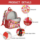 Toddler Backpack for Girls 3-8: Preschool Kindergarten Backpack - Cute Kids Backpacks for Girls-Rainbow Heart by TinyTreasures Baby Boutique