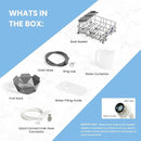 COMFEE' Countertop Dishwasher, Portable Dishwasher with 6L Built-in Water Tank, Mini Dishwasher with More Space Inside, 7 Programs, UV Hygiene& Auto Door Open, for Apartments, Dorms& RVs, White by TinyTreasures Baby Boutique