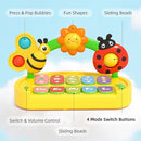 Baby Piano Toy for Kids 0-6-12-18 Months, Light Up Baby Keyboard Musical Toy with Press Pop Bubbles, 4 Modes Toddler Piano for Boys Girls Ages 1-3, Detachable & Portable Infant Toy Gift by TinyTreasures Baby Boutique